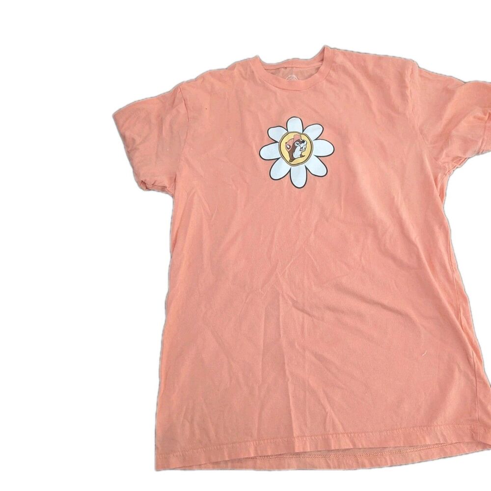 Buc-ee's More Worry less floral graphic short sleeve tee shirt size Medium